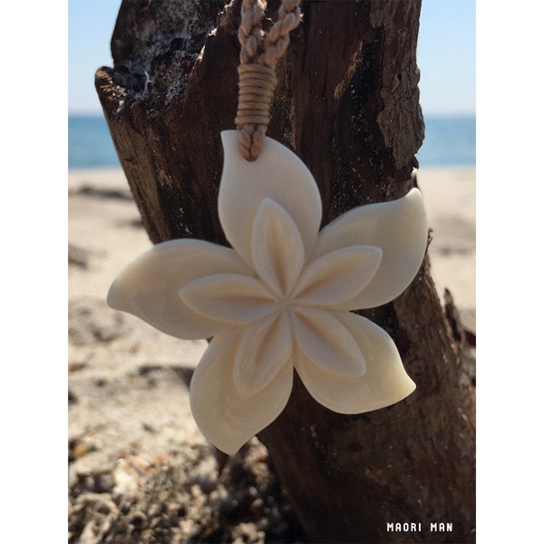 Hawaiian Flower Necklace, Plumeria necklace, Surfer Necklace, Hibiscus Necklace, Hawaiian Flower New Zealand Necklace, Maori Necklace, Ohana