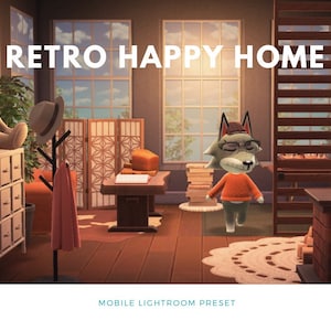 Retro Happy Home ACNH Mobile Lightroom Preset