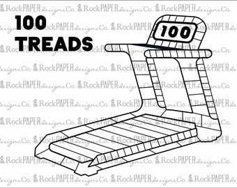 100 Treads Runs Walks Workouts on Treadmill Tracker Chart