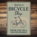 Signe de bicyclette, signe de magasin de vélo, vélo Wall Decor, cadeau pour motard, cycliste cadeau, décor de magasin de vélo, vélo signe-magasins de vélo de qualité en aluminium
