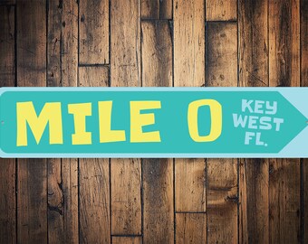 Real Mile Marker 0 Key West Road Sign Street sign Great for bar man cave etc