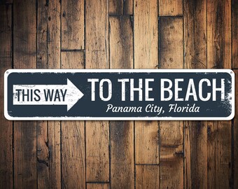 Beach Arrow Sign Etsy
