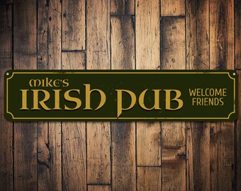 Personalised Jameson Whiskey Barrel End Style Wooden Pub Sign Advertising Decal