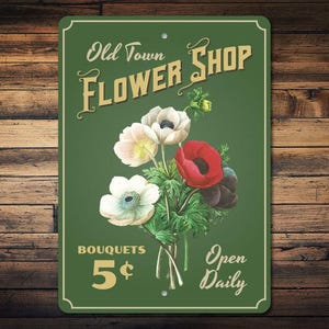 Bouquet Sign, Flower Lover Gift, Flower Decor, Flower Shop Sign, Flower Shop Decor, Gardener Gift, Florist Sign, Quality Metal Flower Shops