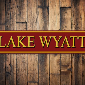 Lake Sign, Personalized Lake Name Sign, Lake Decor, Lake House Decor, Lake House Sign, Custom Metal Lake Sign - Quality Aluminum Lake Decor