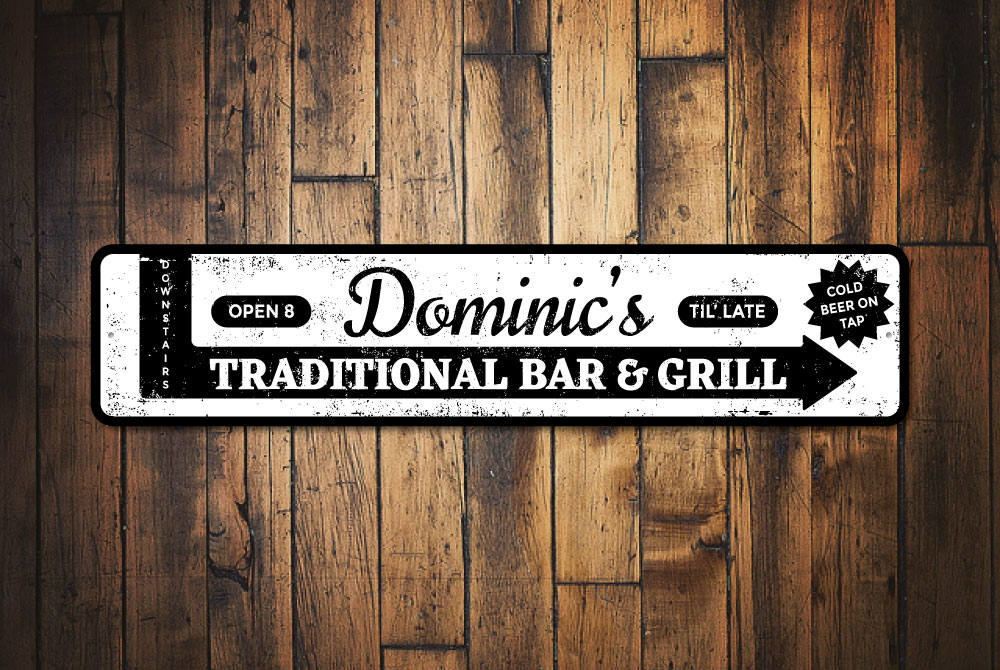 Traditional Bar & Grill Sign Bar and Grill Sign Bar Grill Etsy
