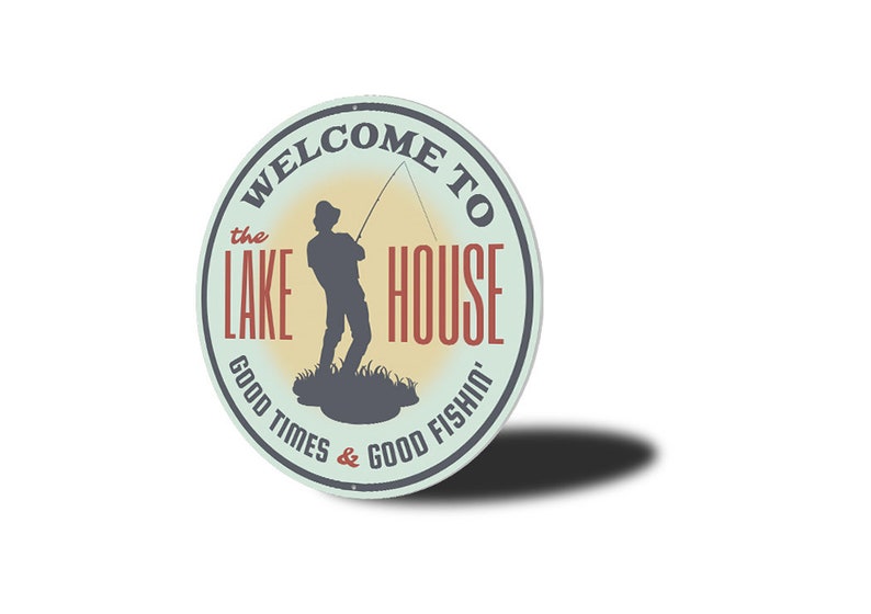 Lake House Fishing Lake House Good Fishing Fishing House Etsy