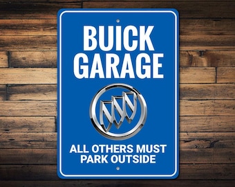 Buick Garage, Buick Owner, Buick Decor, Buick, Buick Sign, Garage Decor, Car Garage, Dad Garage, General Motor, GM Garage - Novelty Aluminum