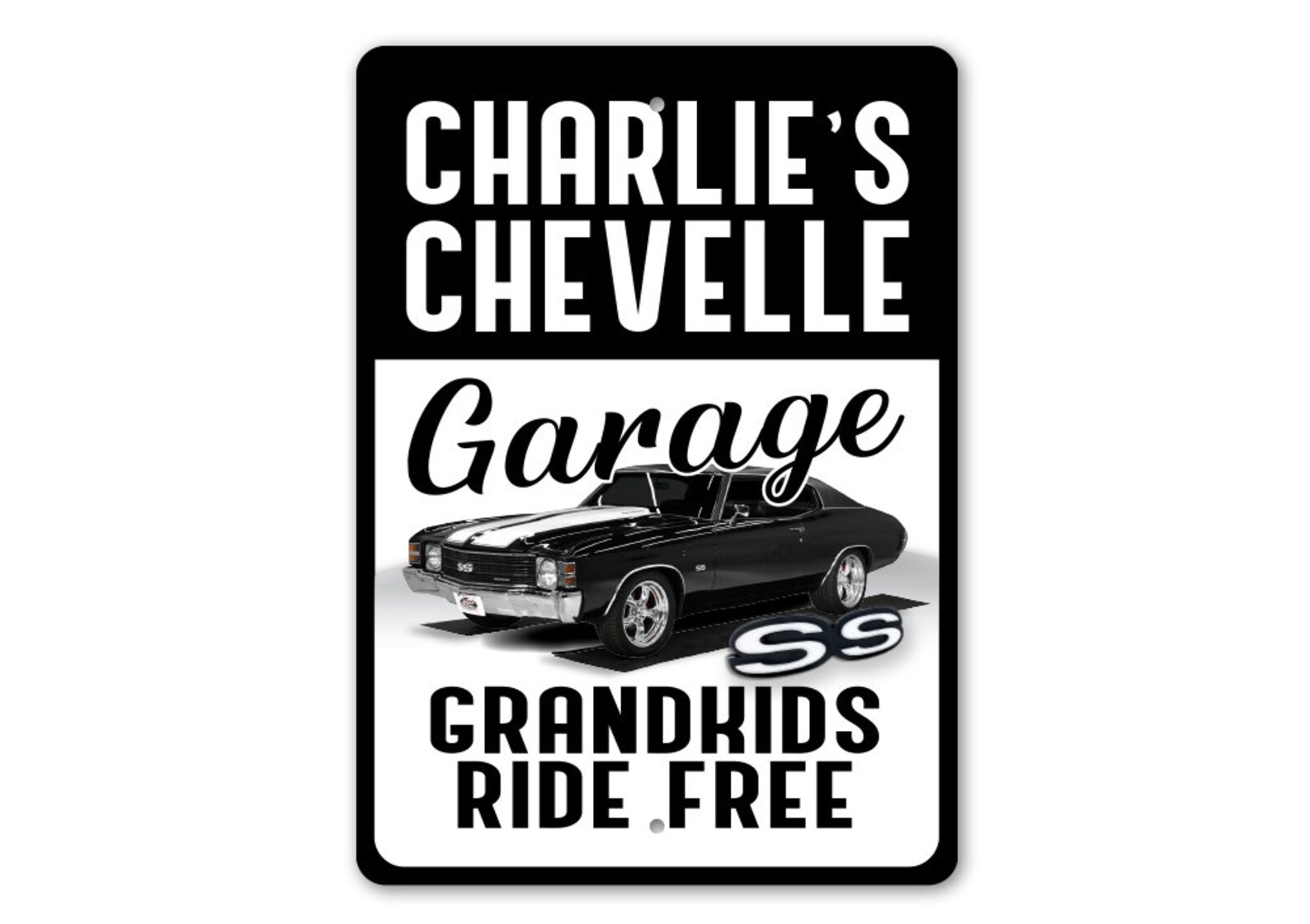Custom Chevelle Garage Chevelle Garage Garage Sign Grandpas Etsy