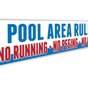 Plaque Métal Vintage "Pool Rules" - 20 X 30 Cm, Décoration Murale Rétro Pour Piscine, Maison, Bord De Mer - 4