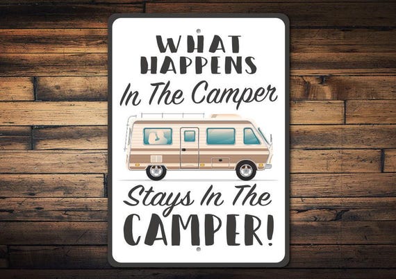 Funny Camper Story Sign, Camping Lover Gift, Couples Camping