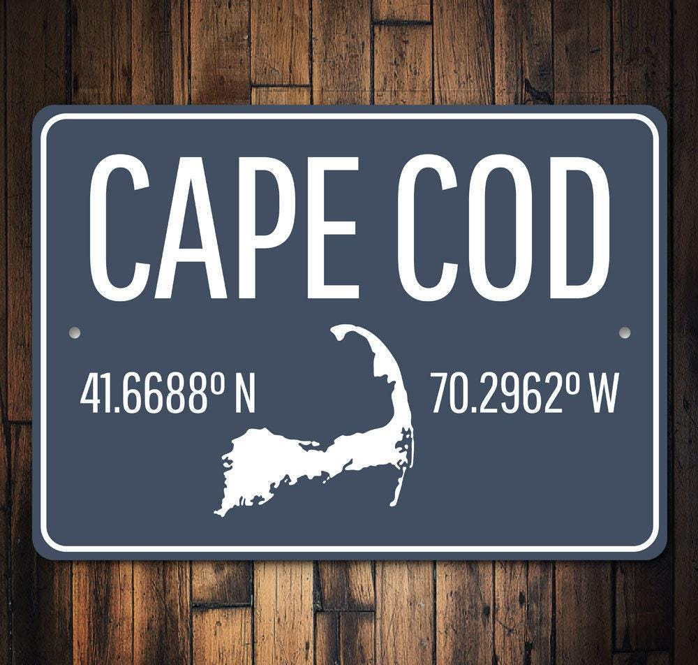 Cape Cod Sign, Metal Cape Cod Sign, Cape Cod Decor, State Sign Decor ...