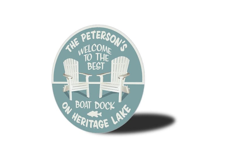 Cartello personalizzato per molo del lago, regalo personalizzato per il lago, regalo per molo della barca, regalo per gli amanti del lago, cartello per la famiglia sul lago, regalo per la famiglia sul lago, proprietario del molo della barca, regalo per la nautica immagine 4