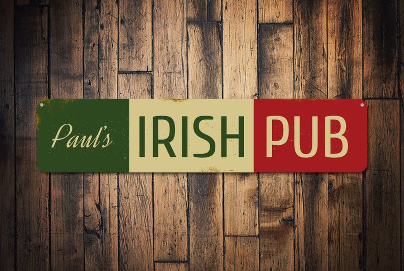 Irish Pub Name Bar Sign Personalized Metal Bar Decor Custom - Etsy