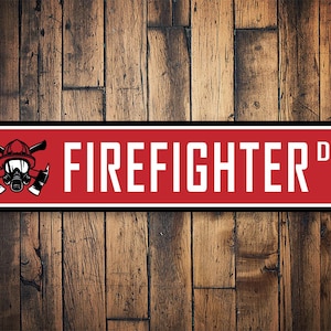 Firefighter Sign, Firefighter Station, Kid Firefighter, Decor For Firefighting, Fire Station Sign, American Hero, Firehouse Sign, Firehouse