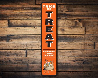 Trick Or Treat Sign, Take Candy Sign, Halloween Candy, Halloween Lover, Halloween Decor, Scary Sign, Sign For Halloween, Scary Decor, Fright