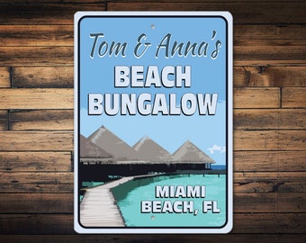 Custom Beach Bungalow Sign, Beach Bungalow, Bungalow Gift, Beach Lover Gift, Beach Home Decor, Decor For The Beach, Beach House Gifts, Beach