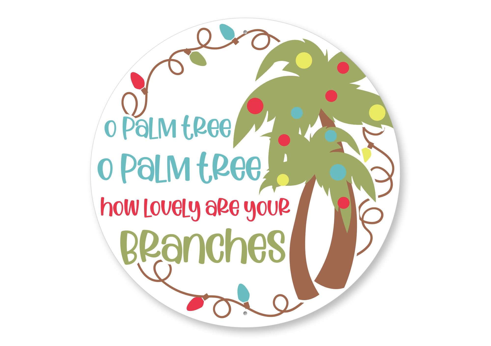 Palm Tree Christmas Palm Tree Decor Palm Tree Gift Etsy