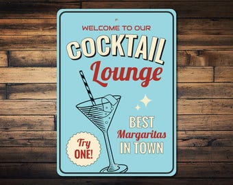 Margarita Lounge-bord, bord cocktaillounge, Margarita Lover Gift, decor Mexicaans restaurant, bord cocktailliefhebber, hoogwaardige metalen loungeborden