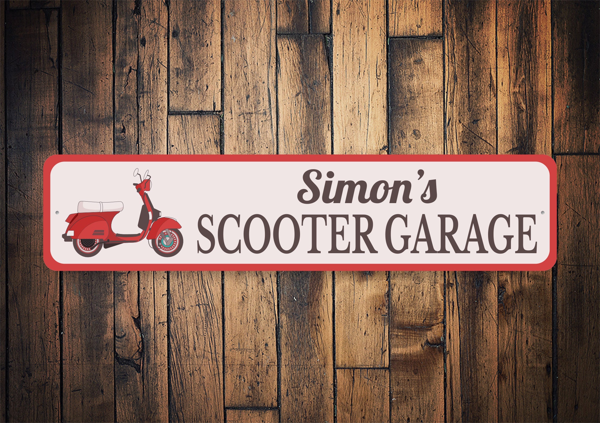 Scooter Garage Sign Sign for Scooters Scooter Owner Scooter Etsy UK