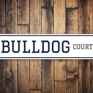 Butler University Sign, Butler Bulldogs, Bulldog Court, Butler Alumni Sign, Butler Grad Gift, Alumni Gift, Butler Dorm Sign - Metal Sign