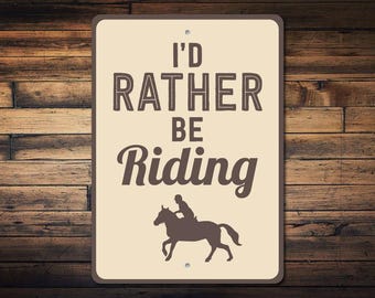 Equestrian Sign, Horse Lover Gift, Horse Rider Gift, Horse Rider Sign, Horse Sign, Metal Horse Gift, Horse Decor, Quality Metal Decoration