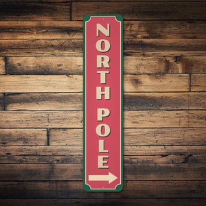 North Pole Directional Sign, Cute North Pole Sign, North Pole Decor, Sign For Christmas, Christmas Lovers, Christmas Home, Holiday Sign Gift
