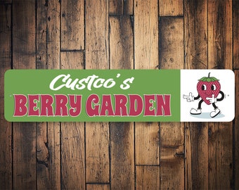 Custom Berry Garden Sign, Berry Garden, Decor For Garden, Garden Gifts, Gift For Gardner, Berry Garden Owner, Berry Garden Sign, Custom Sign