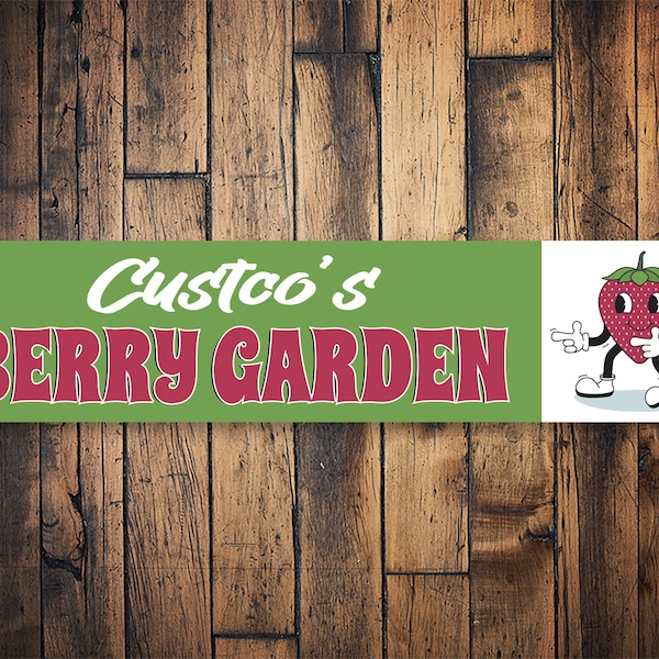 Custom Berry Garden Sign, Berry Garden, Decor For Garden, Garden Gifts, Gift For Gardner, Berry Garden Owner, Berry Garden Sign, Custom Sign