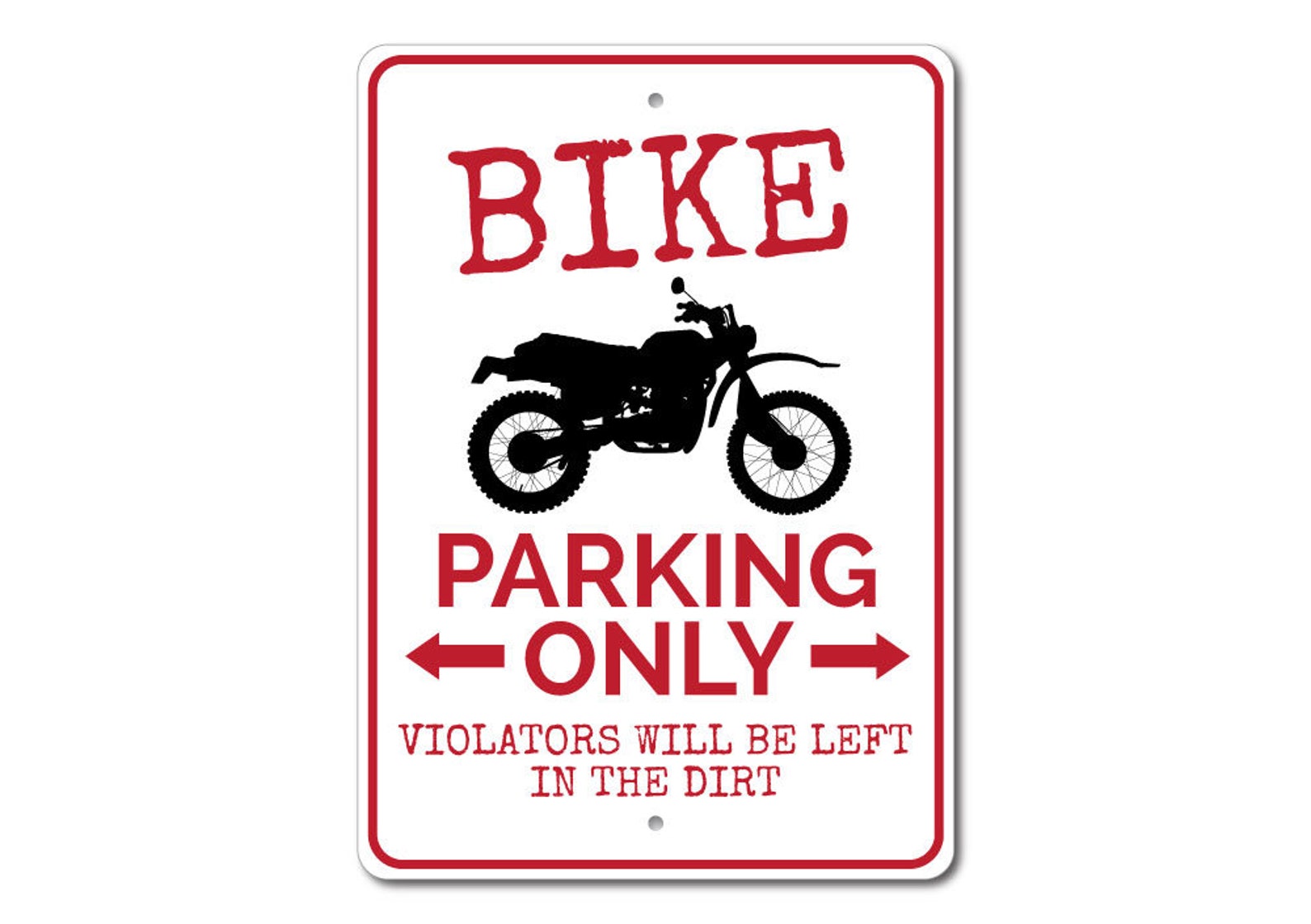 Bike Parking Sign Dirtbike Gift Dirtbike Decor Dirtbike - Etsy