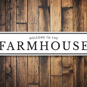 Welcome Farm House, Welcome Farm Decor, Farm Welcome, Welcoming Sign, Decor For Farms, Cute Farm Sign, Metal Farm Decor - Quality Aluminum