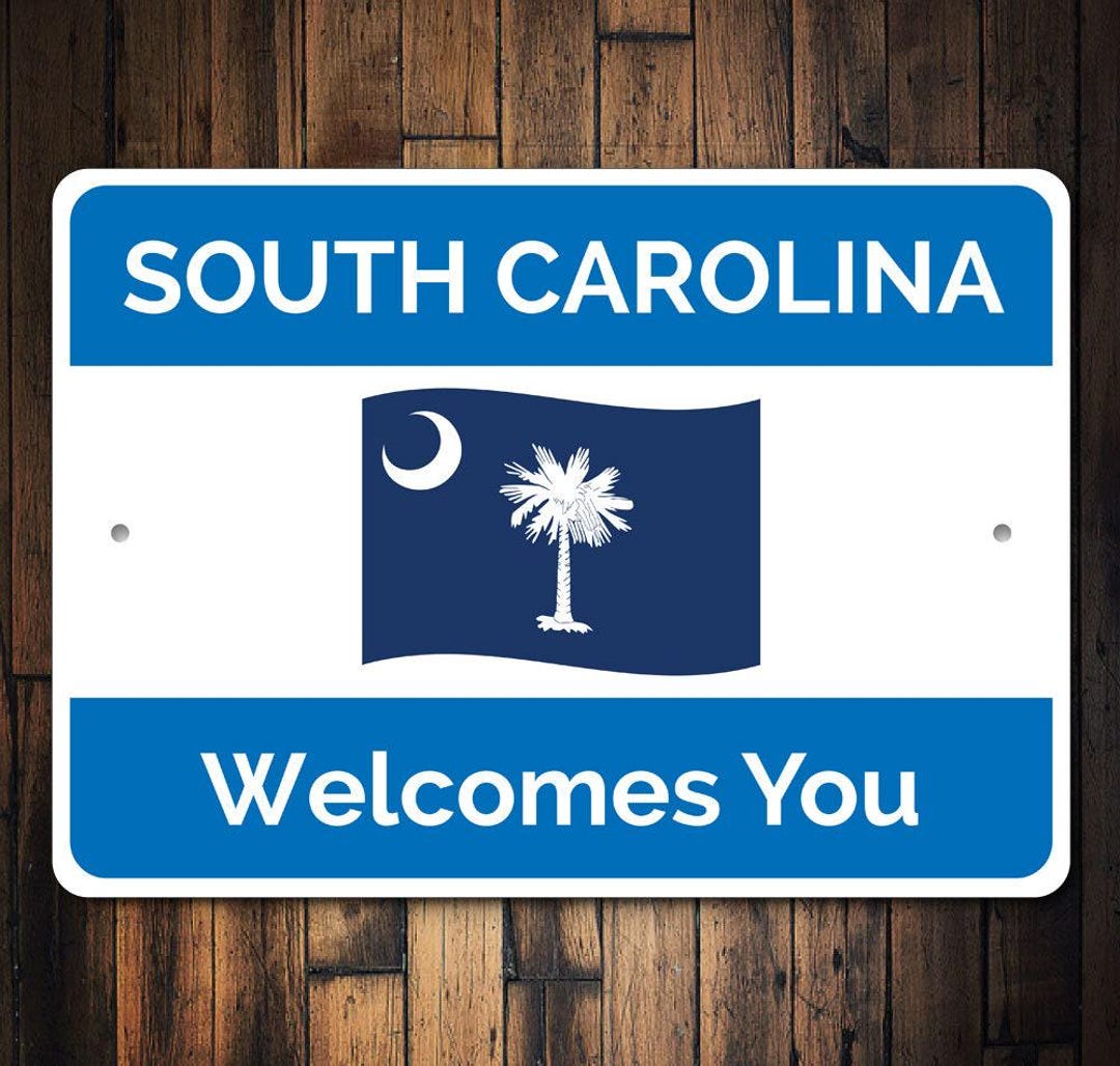 South Carolina Signs, Metal Carolina Sign, SC Decor, Carolina Gift ...