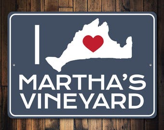 Marthas Vineyard Lovers, Vineyard Gift Decor, Vineyard Island Sign Decor, Vineyard Gift, Massachusetts Decor, Sign, Quality Metal State Sign