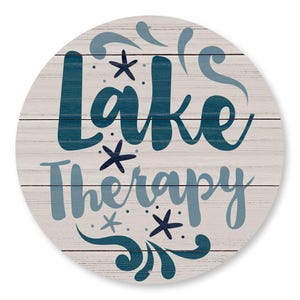 Lake Therapy Sign, Funny Lake Gift, Lake Therapy, Funny Lake Sign, Lake Lover Gift, Signs For Lake House, Lake House Gifts, Lake Signs image 2