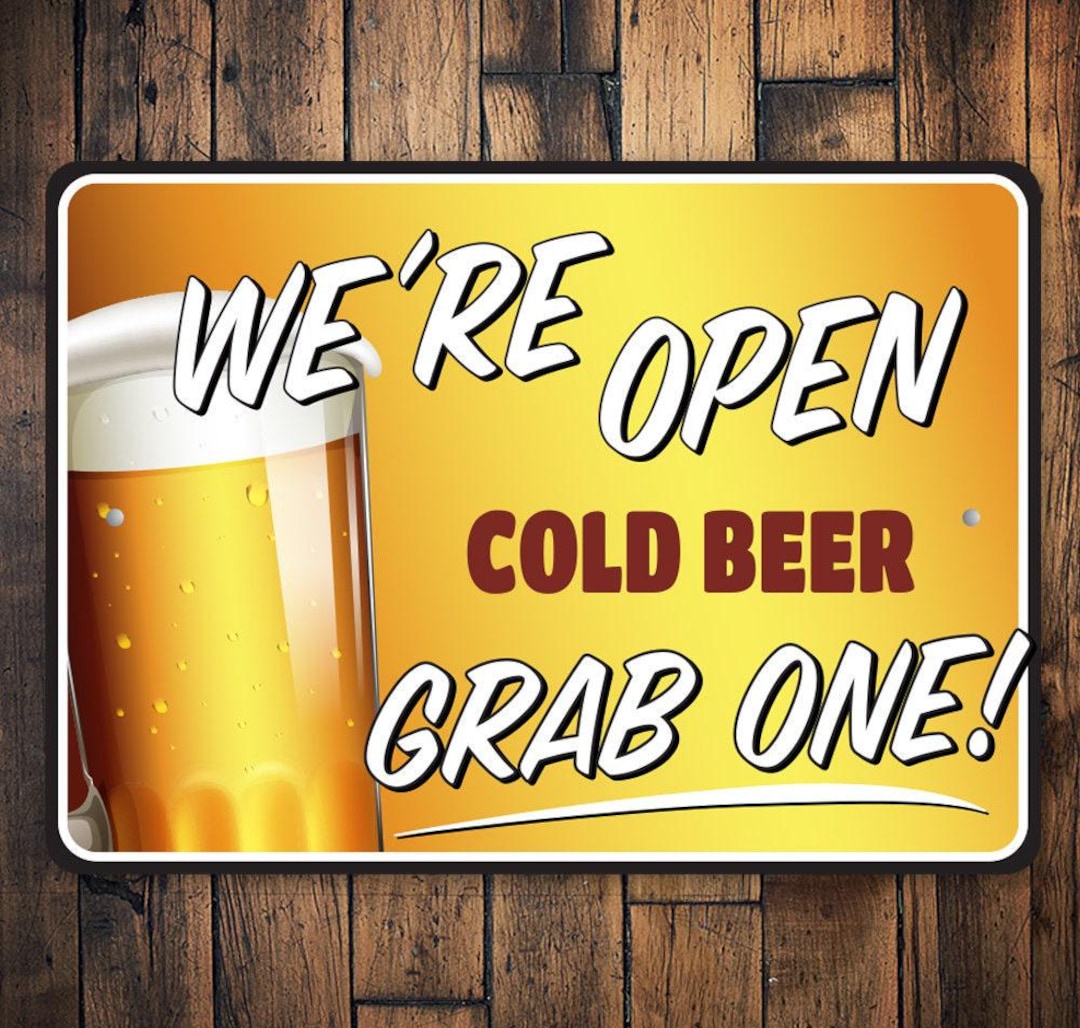 Open Home Bar Sign, Open Bar Sign, Bar Decor, Sign for Bars, Bar Owner ...