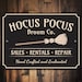 Hocus Pocus Sign, Witch Hocus Pocus, Broom Witch Decor, Halloween Sign, Halloween Gift, Spooky Decor, Metal Sign, Quality Metal Scary Sign 