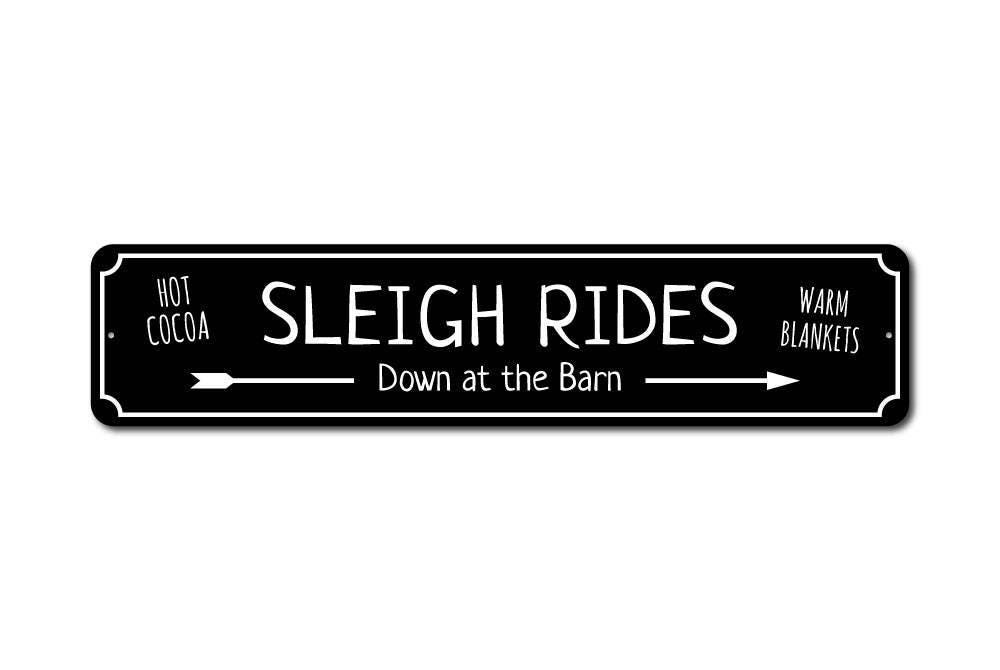 Sleigh Races Sign Sleigh Rides Sign, Winter Fun Sign, Barn Fun Sign, Sleigh Decor, Sleigh ...