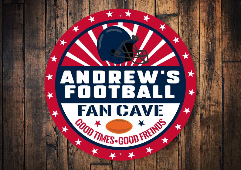 Custom Fan Cave Sign Fan Cave Decor Sign for Football Etsy