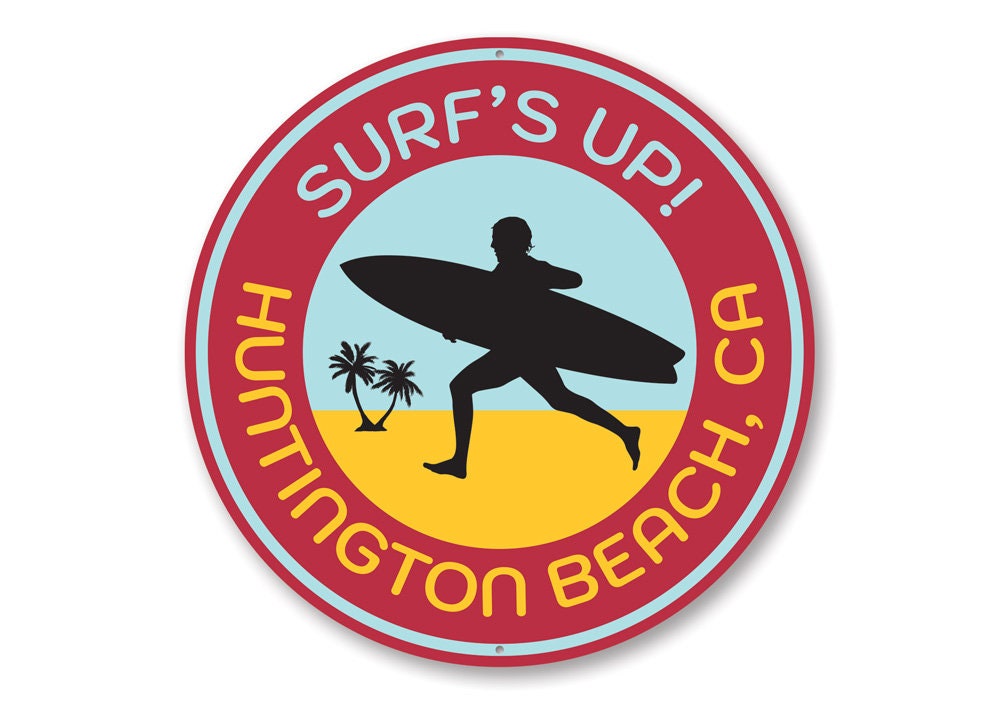 Surfs up Sign Custom Surfing Sign Surfs up Decor Surfer - Etsy