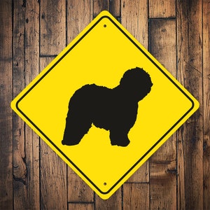 Old English Sheepdog Sign, Sheepdog Crossing, Sheepdog Gift, Sheepdog Decor, Sheepdog Sign Decor, Sheepdog Owner, Owner Of Dog, Dog crossing