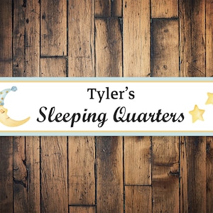 Custom Sleeping Quarters, Sleeping Baby Sign, Sleeping Decor, Baby Is Sleeping, Sleepy Baby, Sign For Sleep  - Quality Aluminum Decorations
