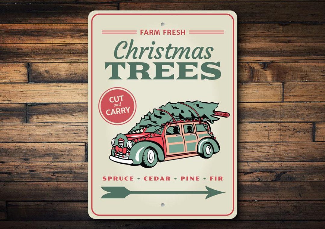 Warming Tree Sign Christmas Tree Sign, Christmas Sign, Pine Tree, Farm Fresh Tree, Gift ...