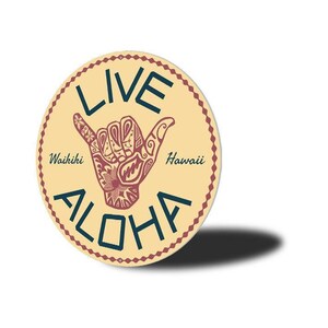Live Aloha Sign, Sign For Hawaii, Hawaii Welcome Sign, Aloha Decor, Sign For Beach, Tropical Beach Vibe, Aloha Vibes, Beach Vibe Decor image 4