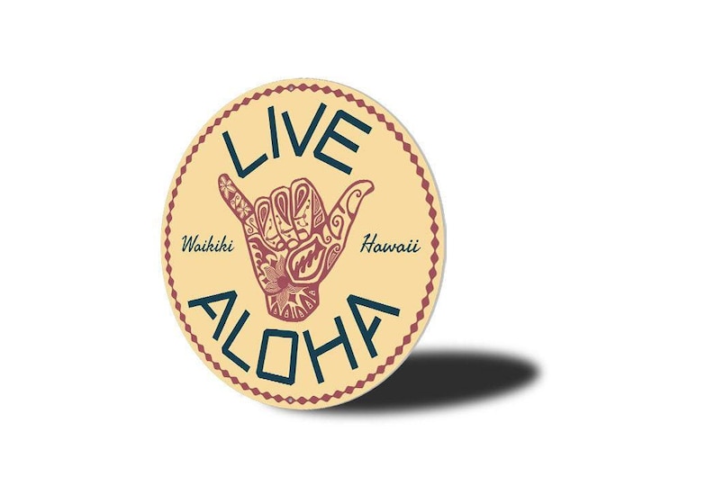 Live Aloha Sign, Sign For Hawaii, Hawaii Welcome Sign, Aloha Decor, Sign For Beach, Tropical Beach Vibe, Aloha Vibes, Beach Vibe Decor image 4