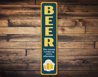 Signo de humor de cerveza, signo de bar divertido, signo de bar, signo divertido, decoración amante de la cerveza, signo amante de la cerveza, signo para la cerveza, signo de la barra de cerveza, decoración de la cerveza, signo de la barra