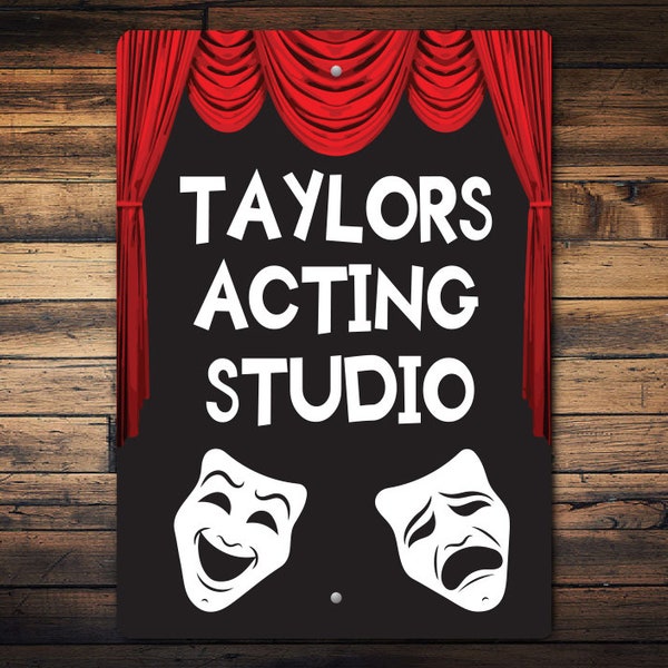 Kid Acting Room, Acting Passion, Acting Lovers, Theatre Sign, Custom Acting, Acting Home, Custom Kid Room, Custom Kid Sign, Kid Sign- Metal