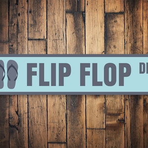 Flip Flop Place, Flip Flop Shop, Flip Flop Decor, Beach Flip Flop, Beach House, Beach Lover, Beach Home, Beach - Quality Aluminum Decoration