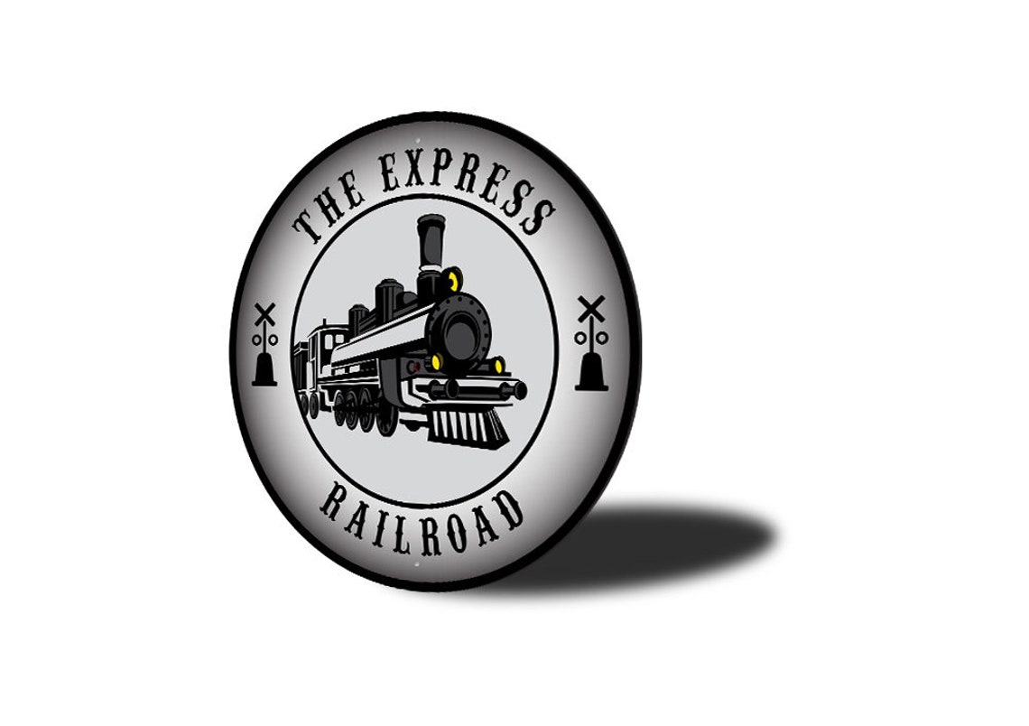 The Express Railroad Sign Railroad Decor Express Train - Etsy