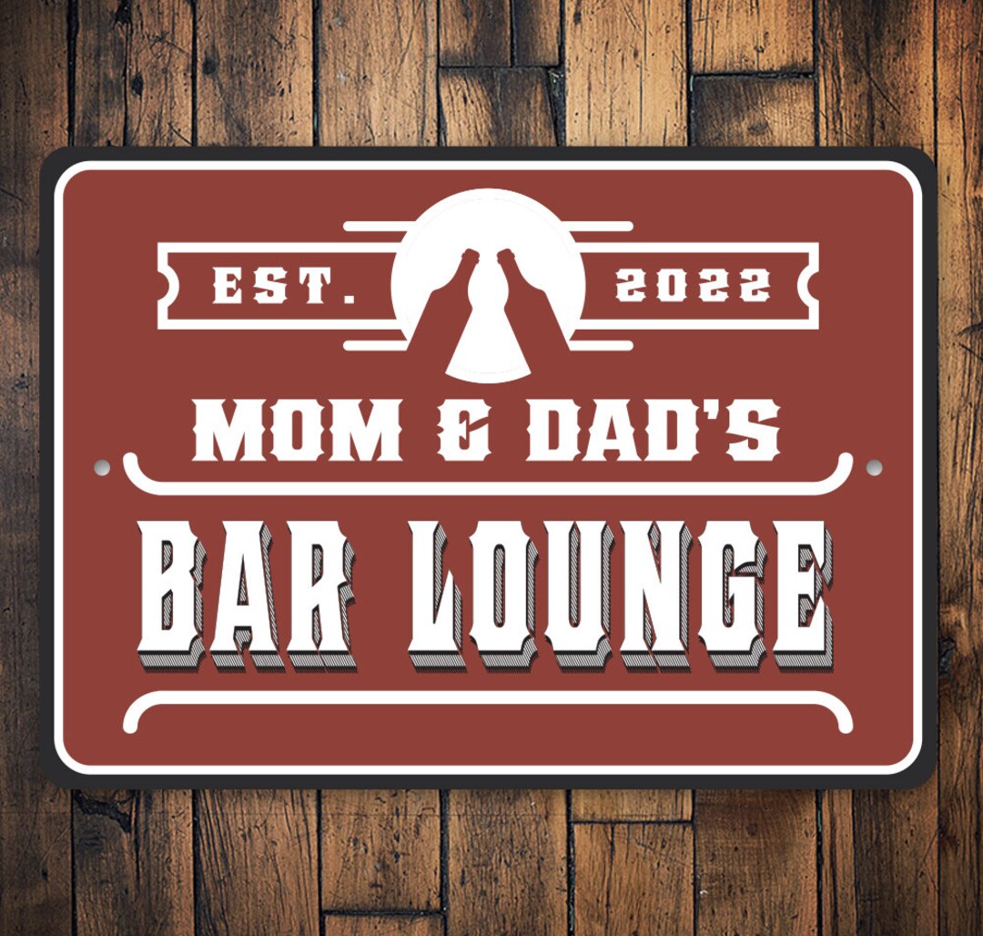 Vintage Bar Lounge Sign, Bar Lounge, Custom Bar Sign, Vintage Drinking