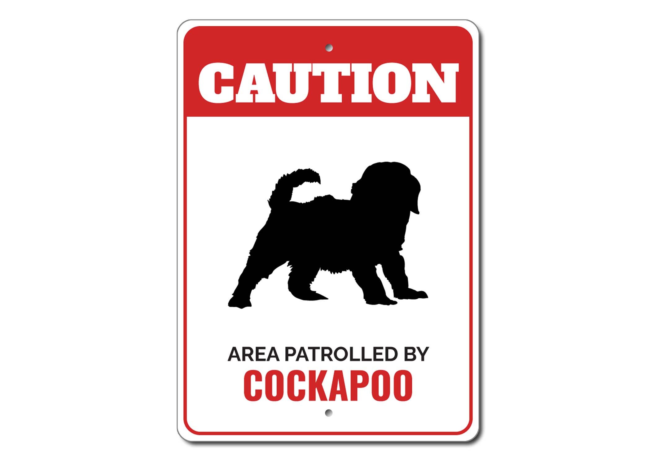 Cockapoo Inside Sign Cockapoo Dog Sign, Gate Dog Sign, Cockapoo Owner, Dog Breed Signs ...